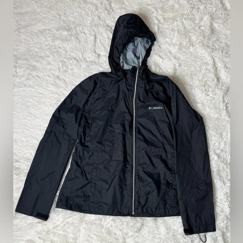 Columbia black windbreaker - Picture 1 of 8